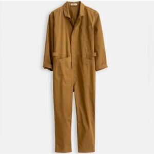 Alex Mill Standard Jumpsuit in Cotton Twill Hickory Womens Size XL Coveralls Tan
